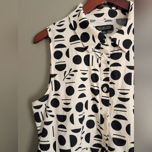 Rachel Zoe Geo Print Maxi Dress Size Large